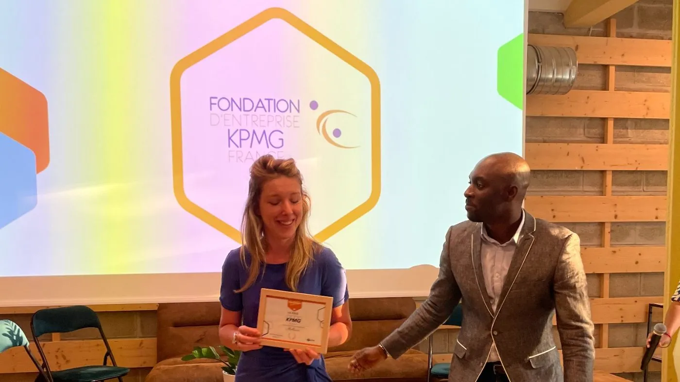 Remise du prix Coup de cœur Fondation KPMG à Molleau